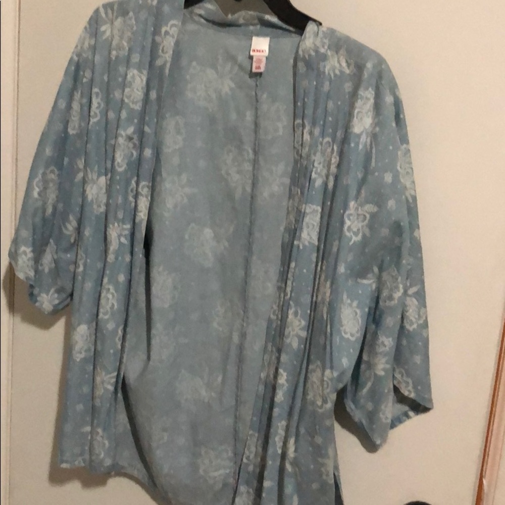 Oversized cardigan denim